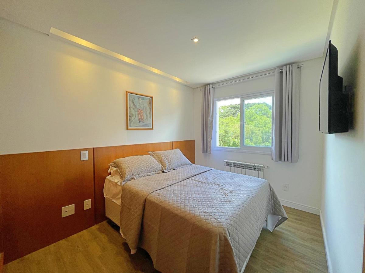 No Coracao De Gramado, A 350M Da Rua Coberta! Apartman Kültér fotó