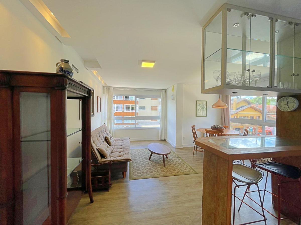 No Coracao De Gramado, A 350M Da Rua Coberta! Apartman Kültér fotó